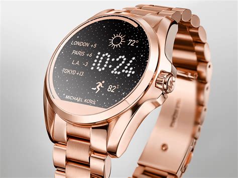 michael kors watch rose gold smartwatch|michael kors bradshaw smartwatch gold.